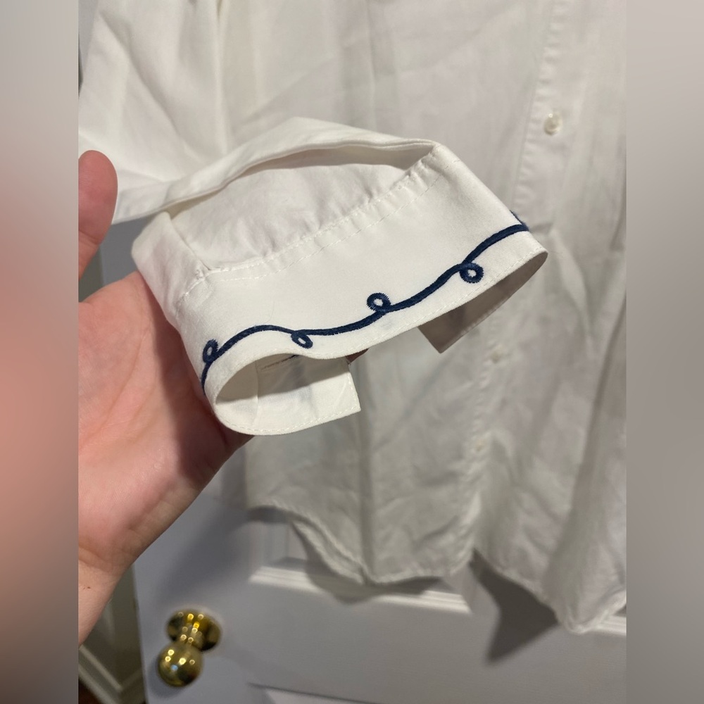 Vintage Northern Reflections Embroidered Cat Button-Down Shirt L - Picture 6 of 7